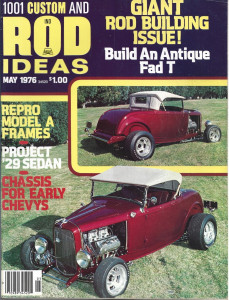 1001 CUSTOM AND ROD IDEAS 1976 MAY - PROJECT '29 SEDAN, ANTIQUE FAD T, A FRAMES